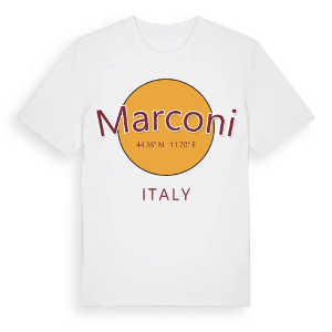 Marconi cirkel t-shirt – ekologisk bomull t-shirt från Pinshirt