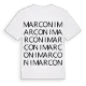Marconi ordlek t-shirt