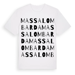 Massa Lombarda ordlek t-shirt – ekologisk bomull t-shirt från Pinshirt