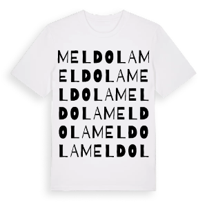 Meldola ordlek t-shirt – ekologisk bomull t-shirt från Pinshirt