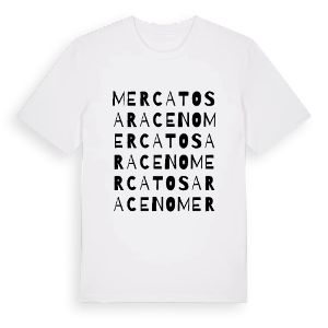 Mercato Saraceno ordlek t-shirt – ekologisk bomull t-shirt från Pinshirt