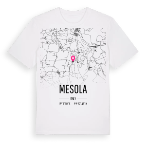 Mesola karta t-shirt – ekologisk bomull t-shirt från Pinshirt
