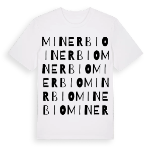 Minerbio ordlek t-shirt – ekologisk bomull t-shirt från Pinshirt
