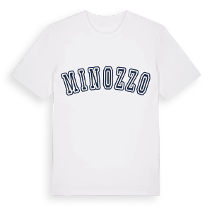 Minozzo college t-shirt – ekologisk bomull t-shirt från Pinshirt