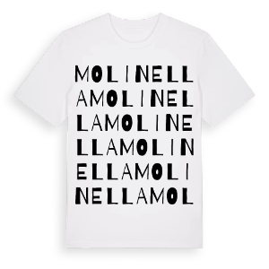 Molinella ordlek t-shirt – ekologisk bomull t-shirt från Pinshirt