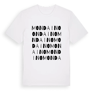 Mondaino ordlek t-shirt – ekologisk bomull t-shirt från Pinshirt