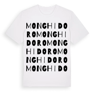 Monghidoro ordlek t-shirt – ekologisk bomull t-shirt från Pinshirt