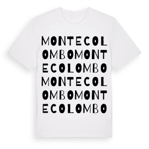 Monte Colombo ordlek t-shirt – ekologisk bomull t-shirt från Pinshirt