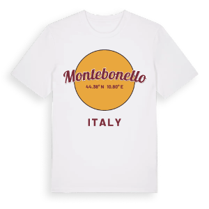 Montebonello cirkel t-shirt – ekologisk bomull t-shirt från Pinshirt