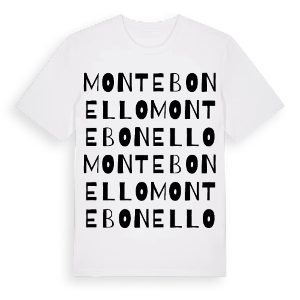 Montebonello ordlek t-shirt – ekologisk bomull t-shirt från Pinshirt