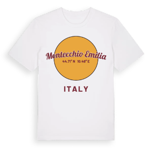 Montecchio Emilia cirkel t-shirt – ekologisk bomull t-shirt från Pinshirt