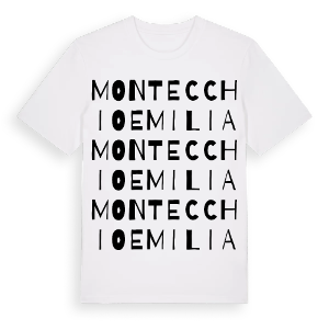 Montecchio Emilia ordlek t-shirt – ekologisk bomull t-shirt från Pinshirt