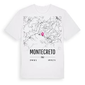 Montecreto karta t-shirt – ekologisk bomull t-shirt från Pinshirt