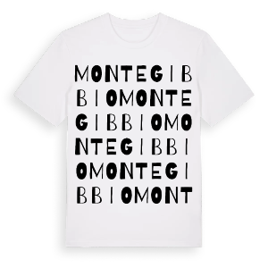 Montegibbio ordlek t-shirt – ekologisk bomull t-shirt från Pinshirt