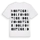 Montegridolfo ordlek t-shirt