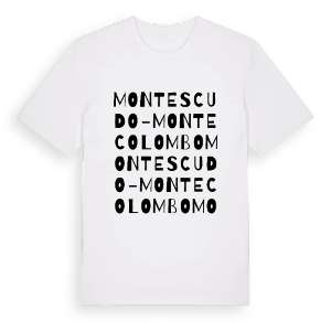 Montescudo-Monte Colombo ordlek t-shirt – ekologisk bomull t-shirt från Pinshirt