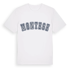 Montese college t-shirt – ekologisk bomull t-shirt från Pinshirt