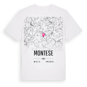 Montese karta t-shirt – ekologisk bomull t-shirt från Pinshirt