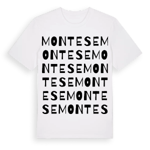 Montese ordlek t-shirt – ekologisk bomull t-shirt från Pinshirt