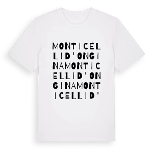 Monticelli d'Ongina ordlek t-shirt – ekologisk bomull t-shirt från Pinshirt