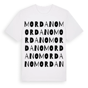 Mordano ordlek t-shirt – ekologisk bomull t-shirt från Pinshirt
