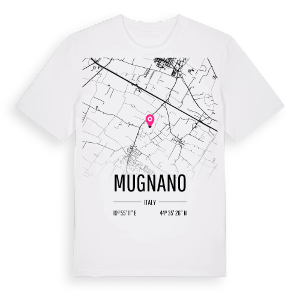 Mugnano karta t-shirt – ekologisk bomull t-shirt från Pinshirt