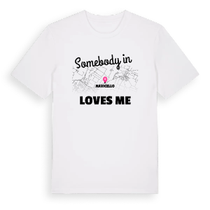 Någon i Navicello älskar mig t-shirt – ekologisk bomull t-shirt från Pinshirt
