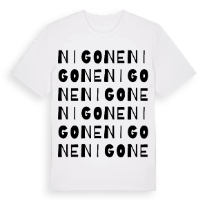 Nigone ordlek t-shirt – ekologisk bomull t-shirt från Pinshirt