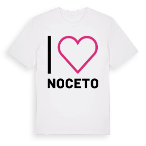 Jag älskar Noceto t-shirt stort tryck – ekologisk bomull t-shirt från Pinshirt