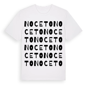 Noceto ordlek t-shirt – ekologisk bomull t-shirt från Pinshirt