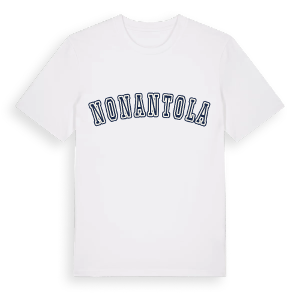 Nonantola college t-shirt – ekologisk bomull t-shirt från Pinshirt