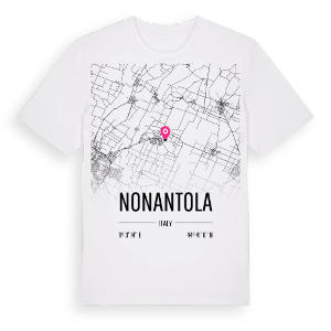 Nonantola karta t-shirt – ekologisk bomull t-shirt från Pinshirt