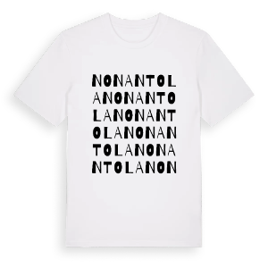 Nonantola ordlek t-shirt – ekologisk bomull t-shirt från Pinshirt