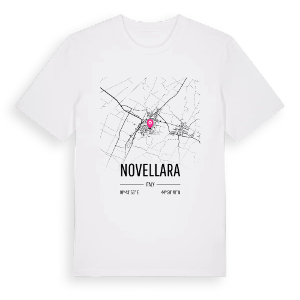 Novellara karta t-shirt – ekologisk bomull t-shirt från Pinshirt