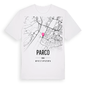 Parco karta t-shirt – ekologisk bomull t-shirt från Pinshirt