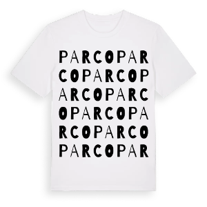 Parco ordlek t-shirt – ekologisk bomull t-shirt från Pinshirt