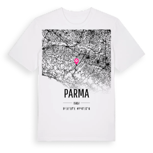 Parma karta t-shirt – ekologisk bomull t-shirt från Pinshirt