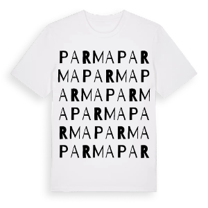 Parma ordlek t-shirt – ekologisk bomull t-shirt från Pinshirt