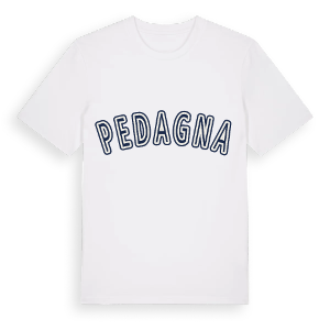 Pedagna college t-shirt – ekologisk bomull t-shirt från Pinshirt