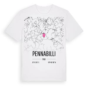 Pennabilli karta t-shirt – ekologisk bomull t-shirt från Pinshirt