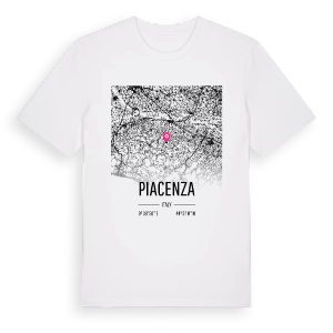Piacenza karta t-shirt – ekologisk bomull t-shirt från Pinshirt