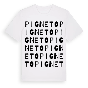 Pigneto ordlek t-shirt – ekologisk bomull t-shirt från Pinshirt