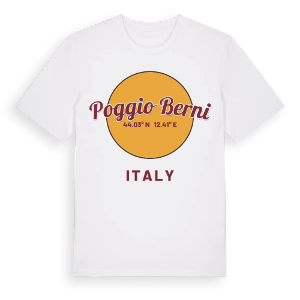 Poggio Berni cirkel t-shirt – ekologisk bomull t-shirt från Pinshirt
