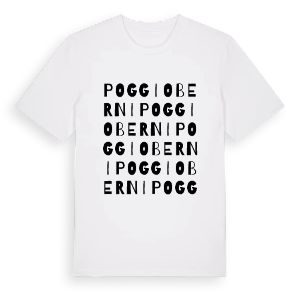 Poggio Berni ordlek t-shirt – ekologisk bomull t-shirt från Pinshirt
