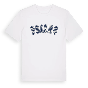 Poiano college t-shirt – ekologisk bomull t-shirt från Pinshirt
