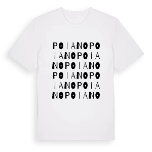 Poiano ordlek t-shirt – ekologisk bomull t-shirt från Pinshirt