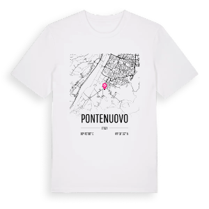 Pontenuovo karta t-shirt – ekologisk bomull t-shirt från Pinshirt