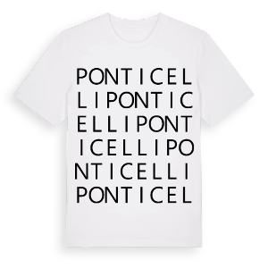 Ponticelli ordlek t-shirt – ekologisk bomull t-shirt från Pinshirt