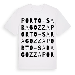 Porto-Saragozza ordlek t-shirt – ekologisk bomull t-shirt från Pinshirt