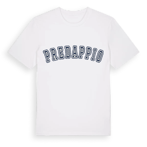 Predappio college t-shirt – ekologisk bomull t-shirt från Pinshirt